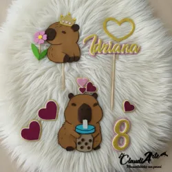 Cake topper (Capibara)
