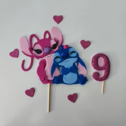 Cake topper (Lilo y Stitch)