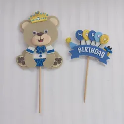 Cake topper (Oso rey)