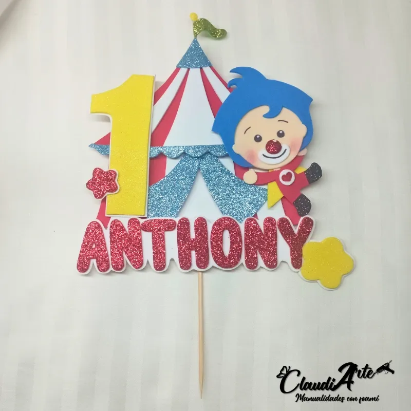 Cake topper (Payaso Plim Plim)