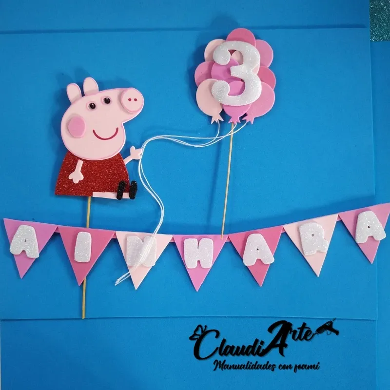 Cake topper (Peppa Pig)