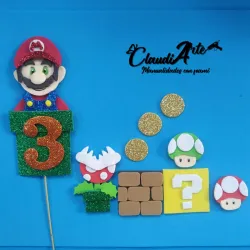 Cake topper (Súper Mario)