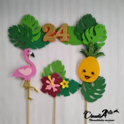 Cake topper (Tropical)