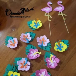Cake topper (Tropical)