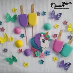 Cake topper (Unicornio)