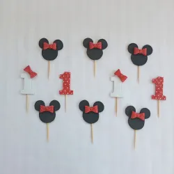 Minitopper para cupcake (Minnie)