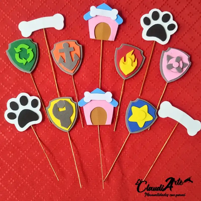 Minitopper para cupcake (Patrulla Canina)