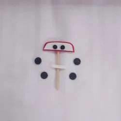 Minitopper para cupcake (Rayo McQueen)