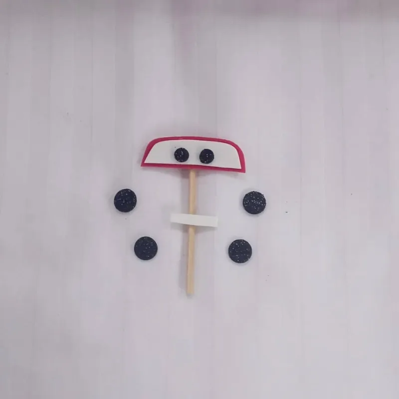 Minitopper para cupcake (Rayo McQueen)