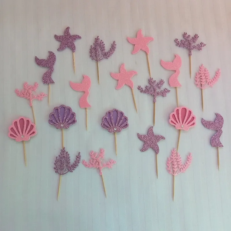 Minitopper para cupcake (Sirenita Ariel)