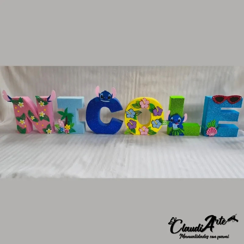 Nombre en 3D (Lilo y Stitch)