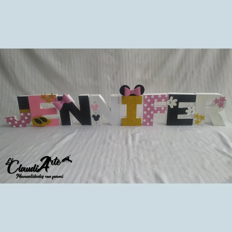 Nombre en 3D (Minnie)