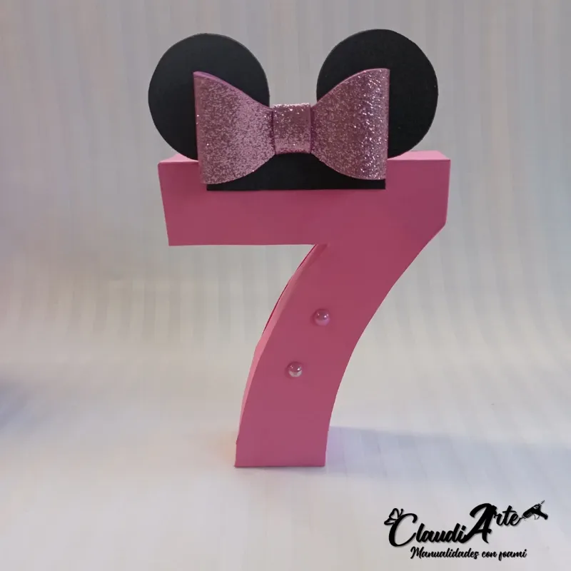 Número 3D (Minnie)