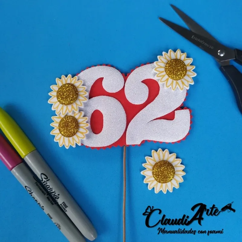 Números personalizados para cakes (7cm)