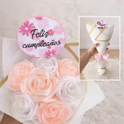 Ramo de 7 rosas eternas