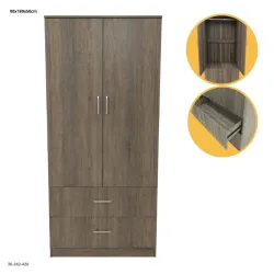 Armario sencilla de 2 puertas y dos gavetas