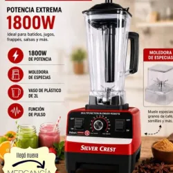 Batidora Silver Crest 1800 watts 2L