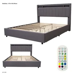 Cama camera con  luces led modelo 6