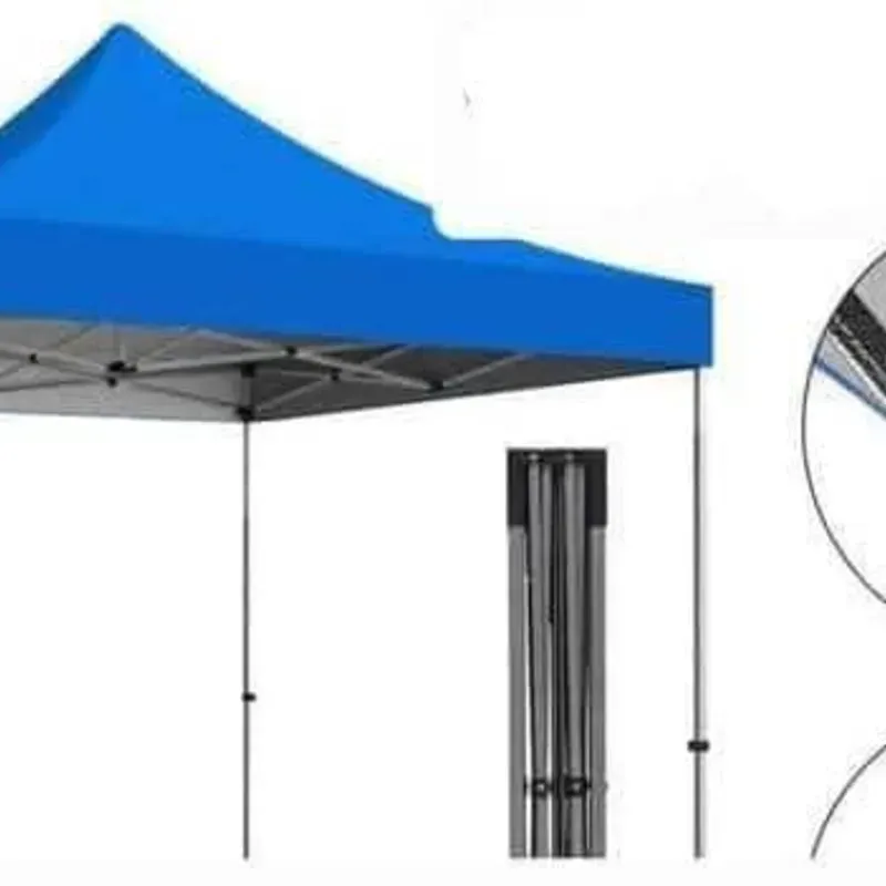 Carpa de metal y lona 