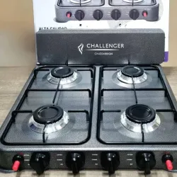 Cocina CHALLENGER de 4 quemadores de meseta