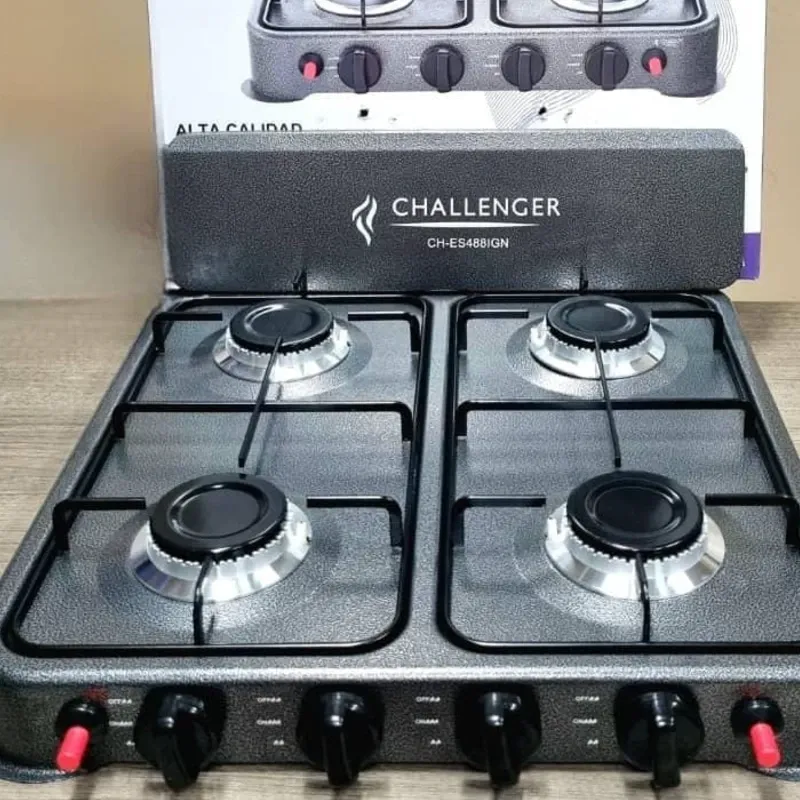 Cocina CHALLENGER de 4 quemadores de meseta