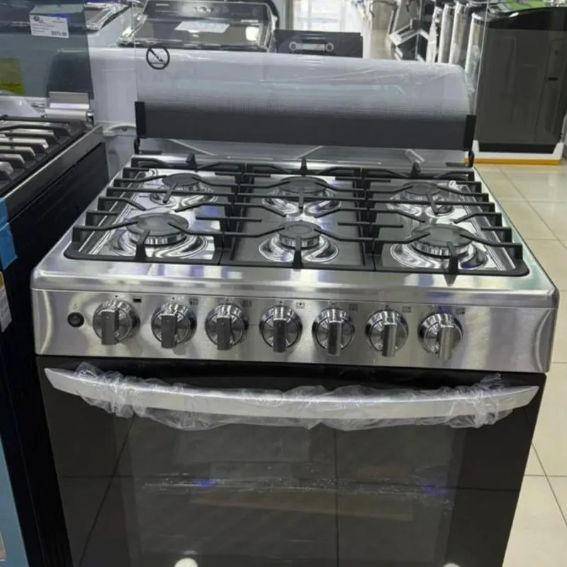 Cocina de 6 quemadores marca LG con encendido automático