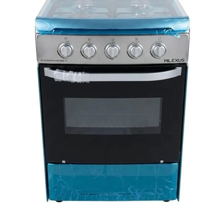 Cocina de gas 24" MILEXUS (4 hornillas y horno)