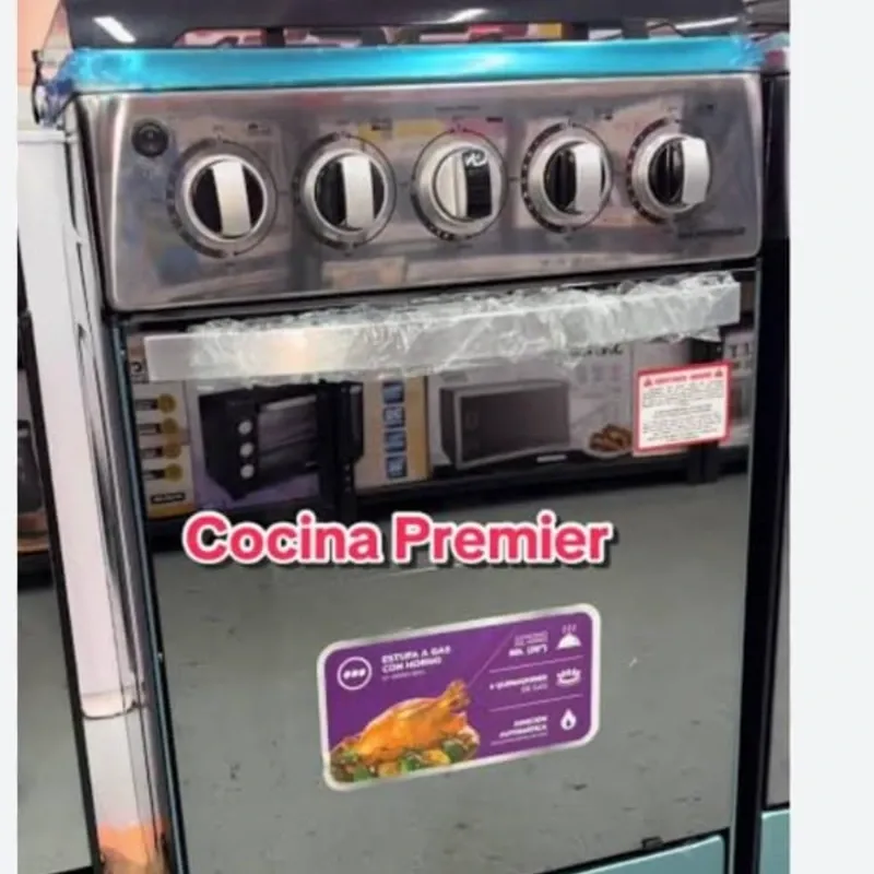 Cocina premier 4 quemadores y un horno de gas 20"