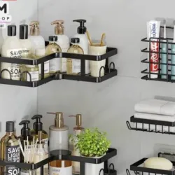 Conjunto de 5 piezas de organizador para baño sin perforación