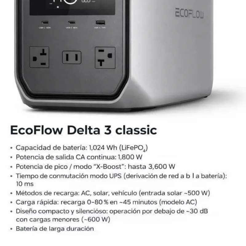 ECOFLOW DELTA 3 CLASSIC 1024 Wh