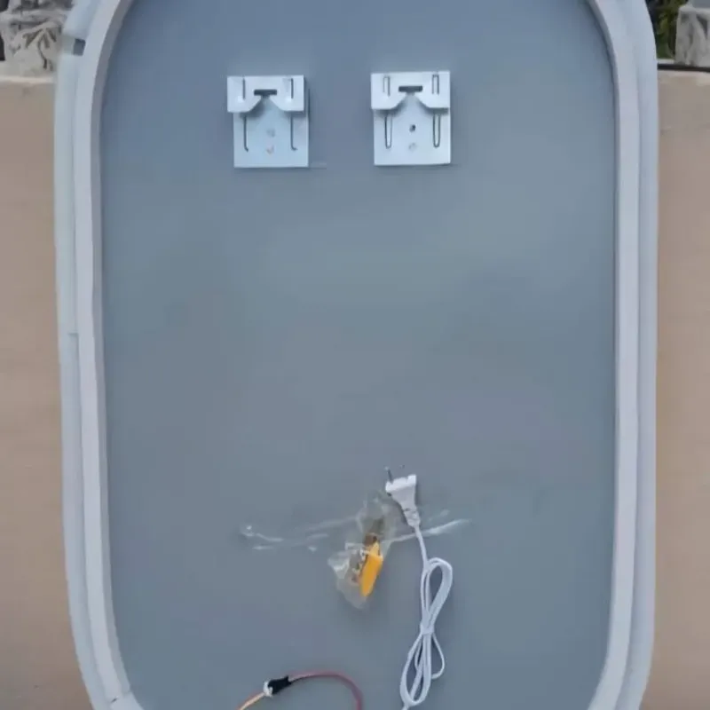 Espejo con luz led ovalado