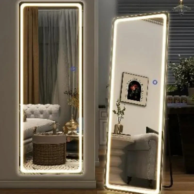 Espejo vestidor con luz led en los borde