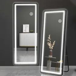 Espejo vestidor con luz led en los borde