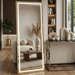 Espejo vestidor rectangular con luz led en los bordes