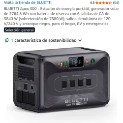 Estación de energía BLUETTI Apex 300