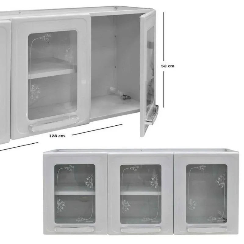 Estante aéreo de tres puertas