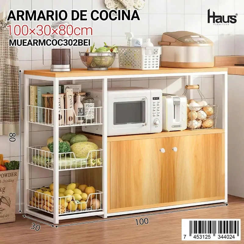 Estante de cocina código MUEARMCOC303