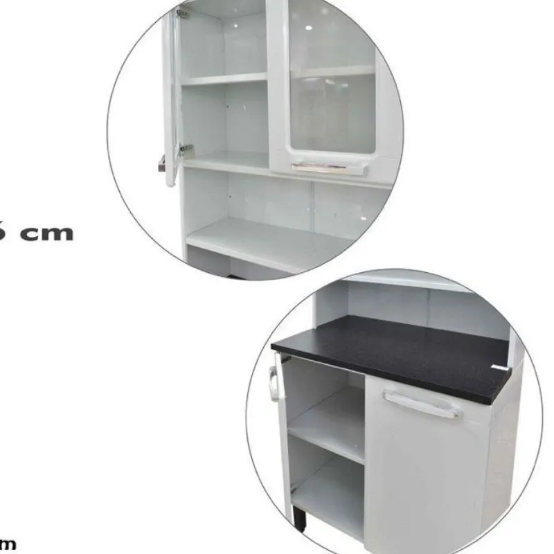 Estante doble (superior e inferior) de dos puertas modelo 2