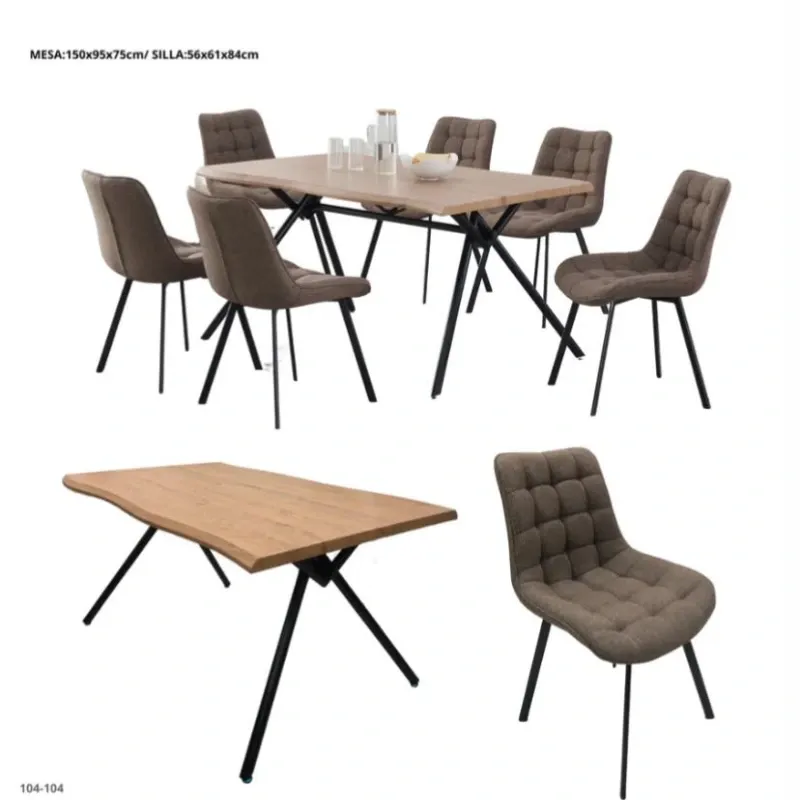 Juego de comedor de 6 plazas
