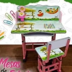 Juego de mesa y silla didácticas
