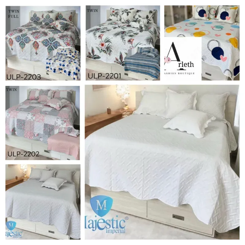 Juego de sobrecamas twin reversibles Majestic Imperial(5 piezas) 
