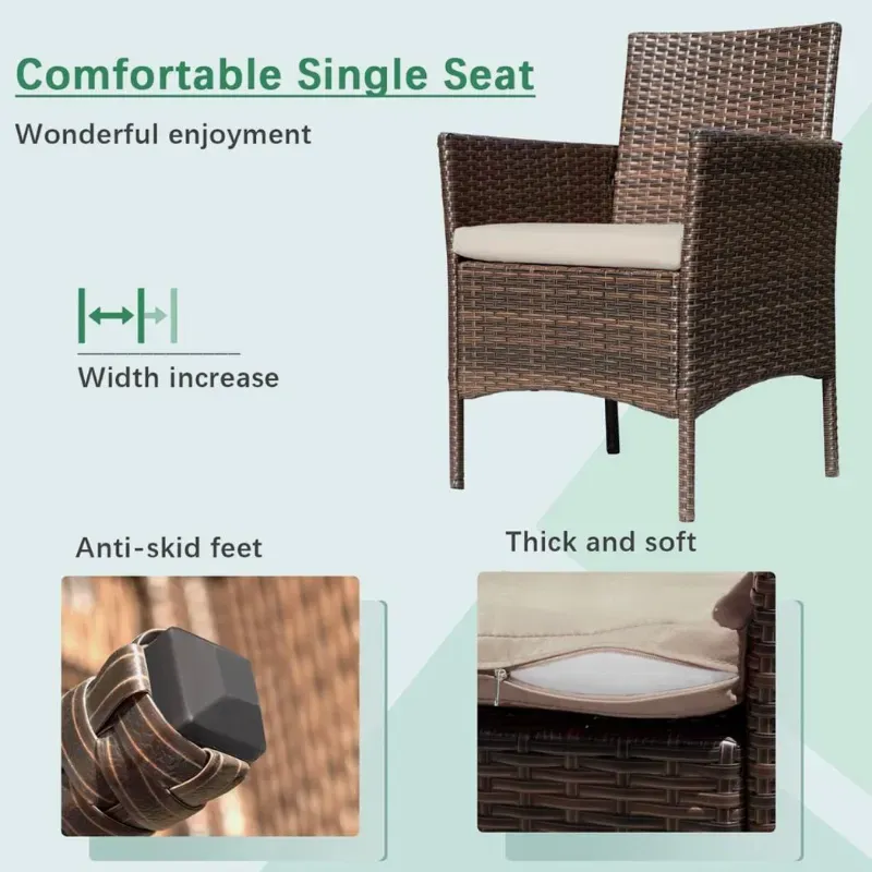 Juego para terraza techada