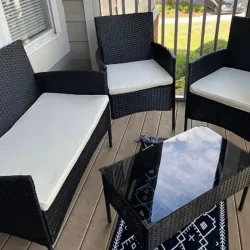 Juego para terraza techada