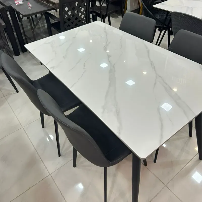 Juego sofisticado de comedor 4 plazas mesa rectangular 