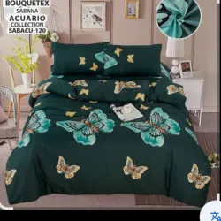 Juegos de edredón estampado full Bouquetex Acuario Collection (5 piezas) 