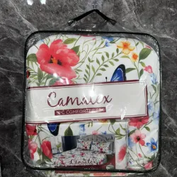 Juegos de edredón estampado full Camatex (5 piezas) 