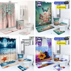 Juegos para decorar su baño, Collección Caribe. 10500.00 CUP