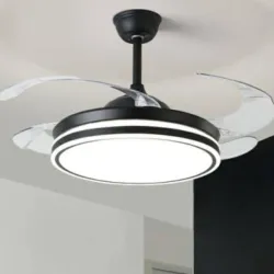 Lámparas LED inteligentes de techo con ventilador