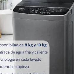 Lavadora automática RUDENKOV  (Sistema microcomputer) de 10 kg