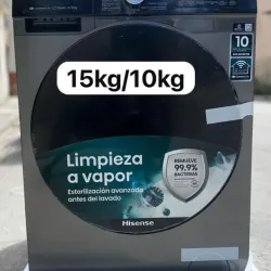 Lavadora Secadora a vapor HINSENSE 15/10 kg